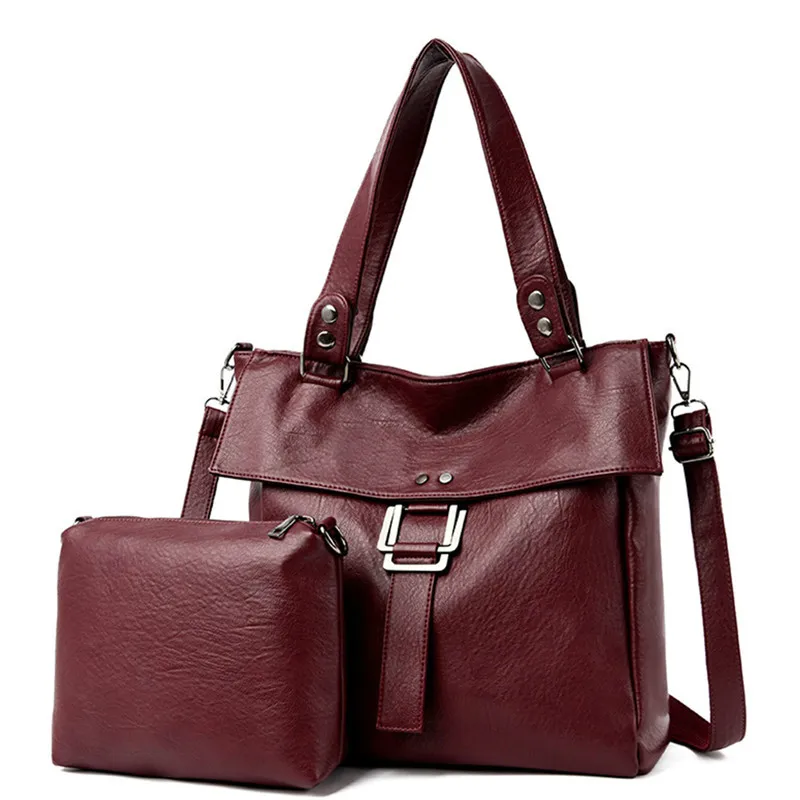 

Women's Leather Handbag Ladies Hand Bags Large Leather Designer Big Tote Bags for Women 2020 Luxury Shoulder Bag Sac