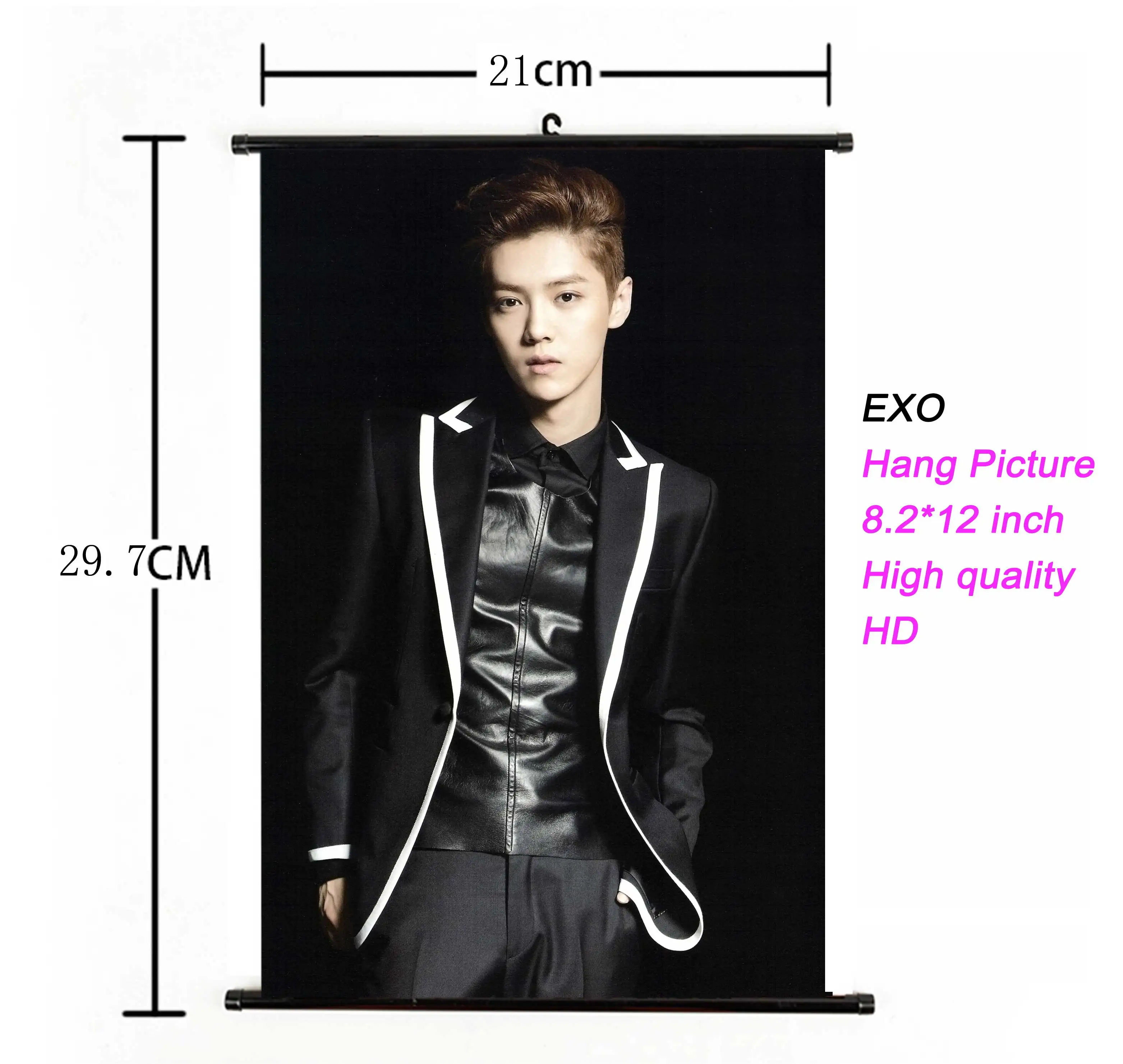 55 K-pop EXO альбом Висячие картины фото плакат ткань 21*30 см Высокое качество Kpop EXO Висячие Плакаты для поклонников Подарочная коллекция - Цвет: 55