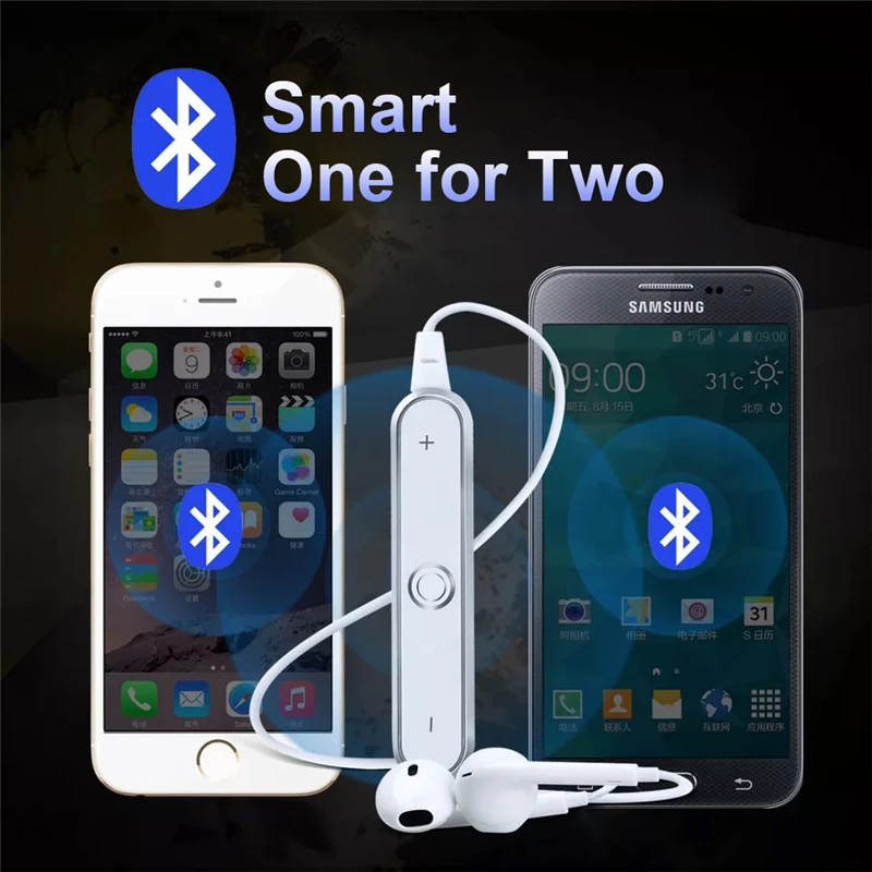Bluetooth наушники для Apple IPhone 6 7 8 Plus X XR XS наушники-вкладыши Apple 8 наушники Сабвуфер с плоской головкой Bluetooth
