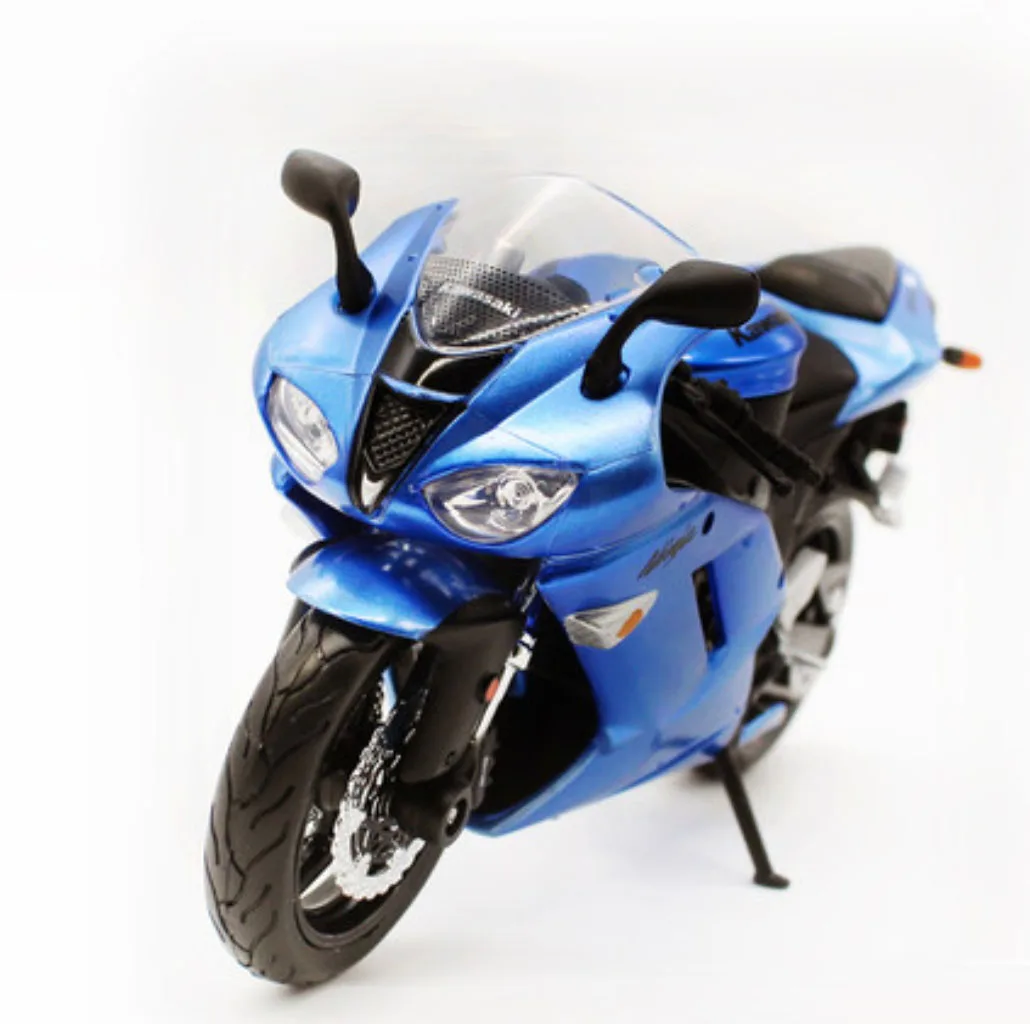 Kawasaki ZX-6R Blue Maisto 1:12 Kawasaki MV Agusta Ducati KTM Benelli Suzuki литые модели для мотоциклов детские игрушки подарок для мальчиков - Цвет: Kawasaki ZX-6R Blue