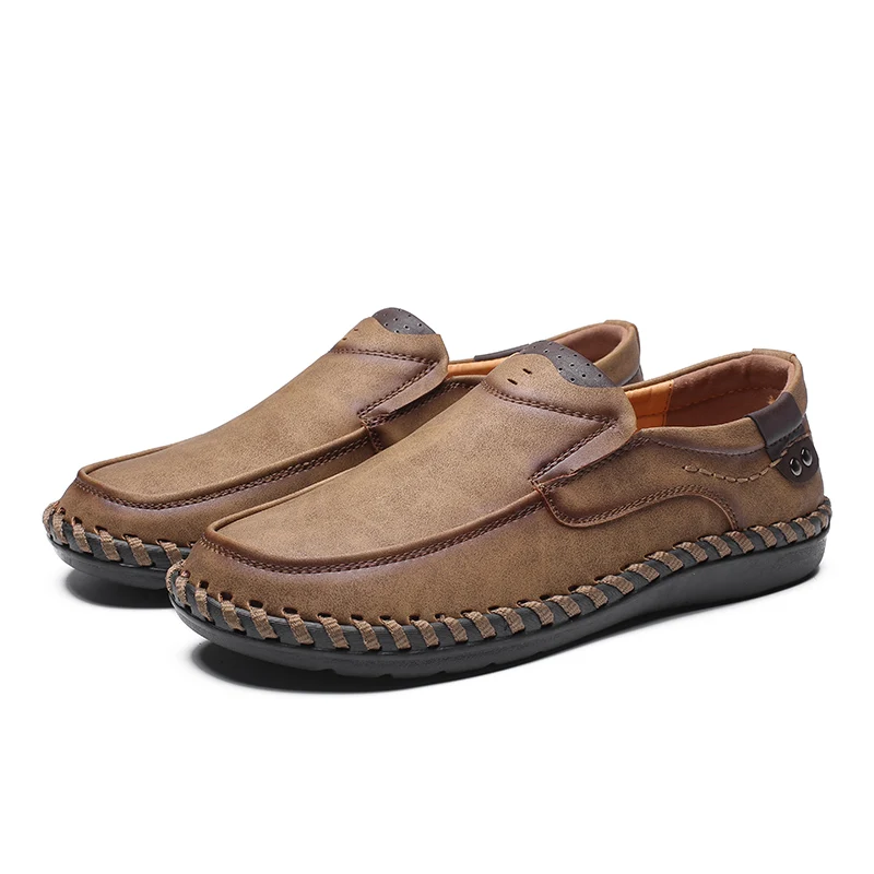 2020 Мужская обувь Кожаные высококачественные дышащие мокасины Удобная мягкая на
