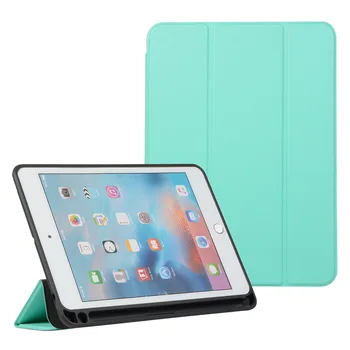 

Soft TPU BackPU Leather Case for New iPad mini 5 mini 5th 7.9 inch 2019 Funda Transparent cover for ipad mini 4 case+film+pen