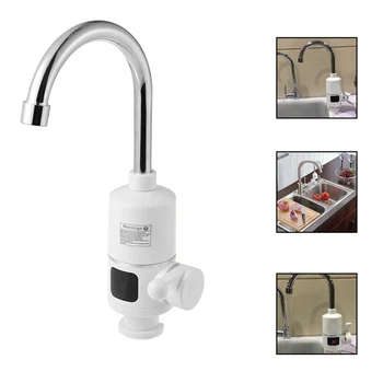 

EU Plug Water Heater Tap Kitchen Faucet Instantaneous Water Heater Shower Instant Heaters Tankless Water Heating Tap