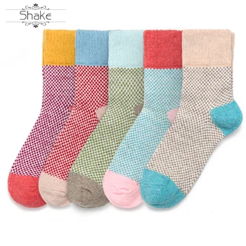 

Women Knits Socks Winter Casual Wool Warm Cotton Christmas sock customized