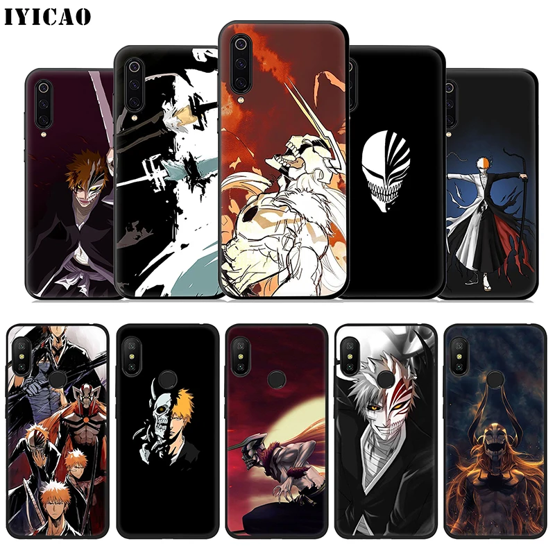 

IYICAO Bleach cool Anime Soft Case for Xiaomi Mi A3 A2 A1 9T CC9E CC9 9 8 6 Se Lite F1 MAX 3 5X 6X MiA1 MiA2 MiA3 Cover
