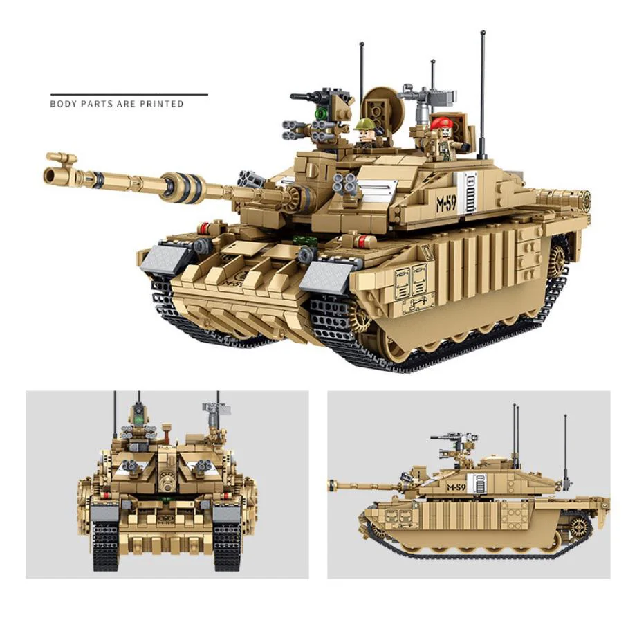 Современный военный BritainChallenger Ⅱ главный боевой танк, конструктор, модель ww2, армейские фигурки, коллекция игрушек