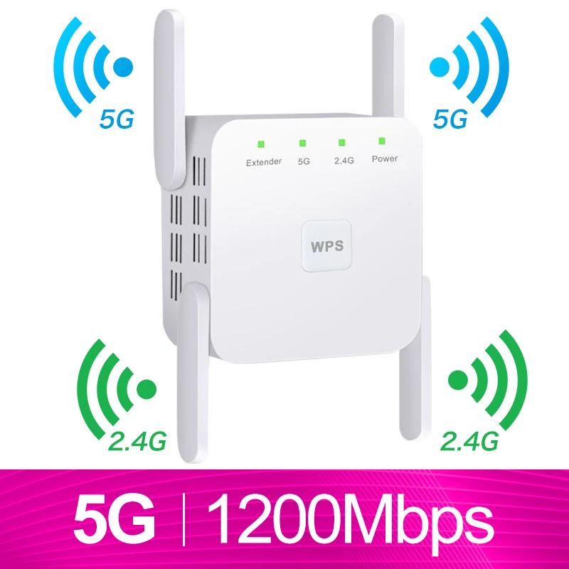 5G White WiFi ретранслятор WiFi удлинитель 2,4G 5G беспроводной WiFi усилитель Wi Fi усилитель 5 ГГц Wi Fi сигнал ретранслятор Wi-Fi точка доступа - Цвет: 5G White