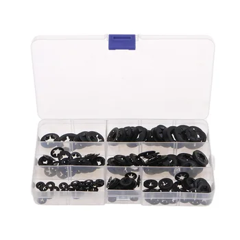 

280Pcs Locking Washers Set Internal Tooth Starlock Push On Speed Clips Fasten Gasket Kits 94PC