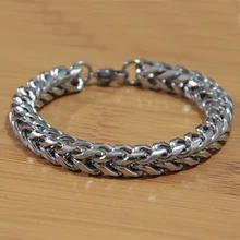 Минималистичный браслет в стиле панк с витой цепочкой для мужчин, браслет из нержавеющей стали, мужские ручные аксессуары, крутые байкерские украшения, браслеты