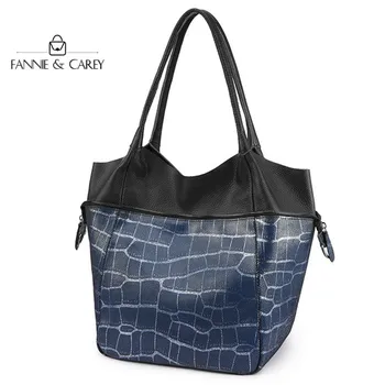 

Genuine leather Patchwork Pattern Shoulder Bag Women Fashion New Crossbody Bag Bolsa Feminina Lady Tote Bag High Quality Handbag