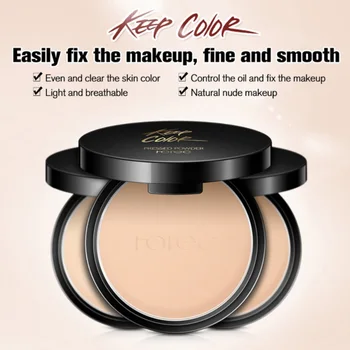 

1pcs Pressed Powder Corrective long lastinng Makeup Foundation Powder Oil-Control Concealer Easy to Carry Compact Powder