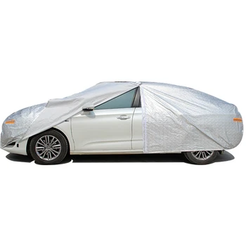 

Universal Car Covers waterproof Snow Ice Dust Sun UV Shade Cover Foldable Light Silver car umbrella Auto Car Outdoor Protector