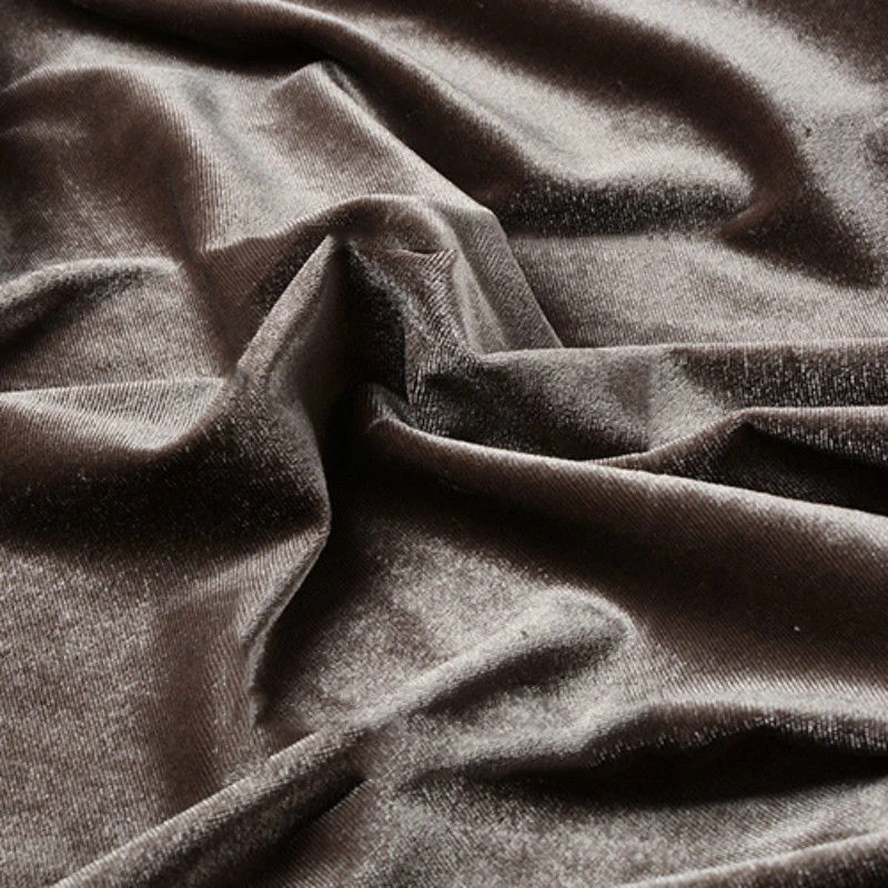 Ткань из плотного бархата для обивки одежды, скатерти DIY - Цвет: Dark Brown