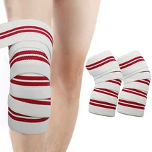 Высококачественные 2 шт. наколенники для тяжелой атлетики тренажерный зал тренировки фитнес компрессионный наколенник поддержка ремни NCM99