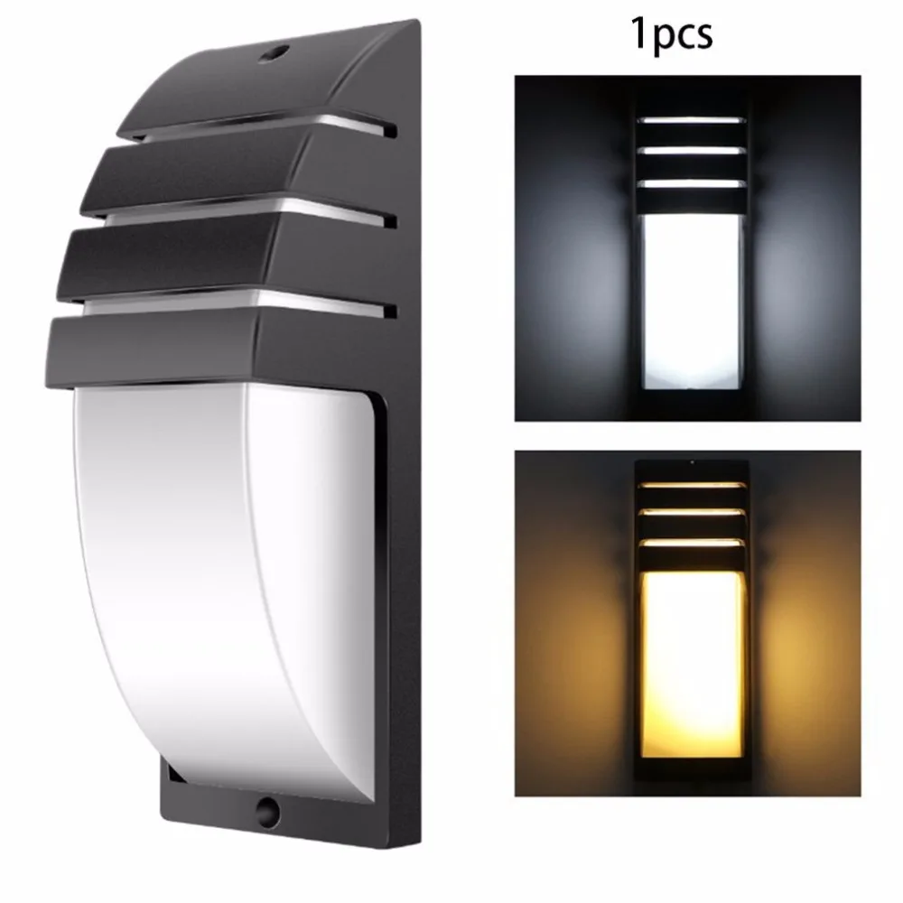 

6W Led Wall Light Waterproof Porch Light Modern Led Wall Lamp Radar Motion Sensor Courtyard Garden Outdoor Light