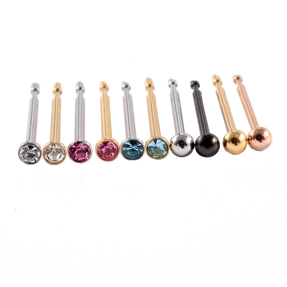 1 Unit Disposable Safe Sterile Piercing Unit Gem Nose Studs Nose Piercing Gun Piercer Machine Kit