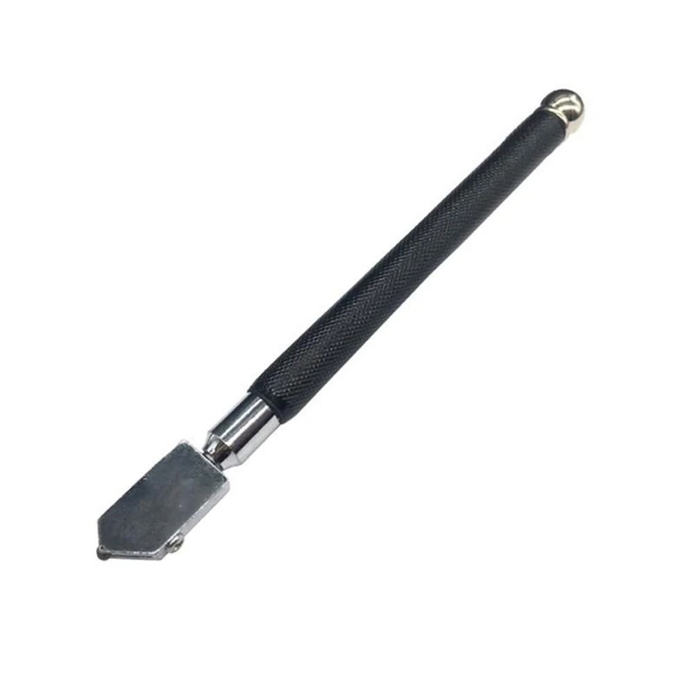 

1/10pcs Professional Glass Cutter Metal Handle Straight Head Knife Floor Tile Cutter Oil Feed Glass Cutter Antislip Hand Tool