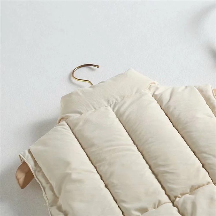 Merry Pretty Cotton Women's Solid Drawstring Vest Coat Winter Sleeveless Mandarin Collar Warm Vest Casual Slim Waistcoat