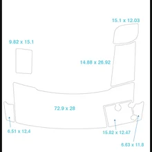 2012 Crownline 285 SS плавающий шаг и транцевый коврик лодка EVA Тиковый настил 1/" 6 мм