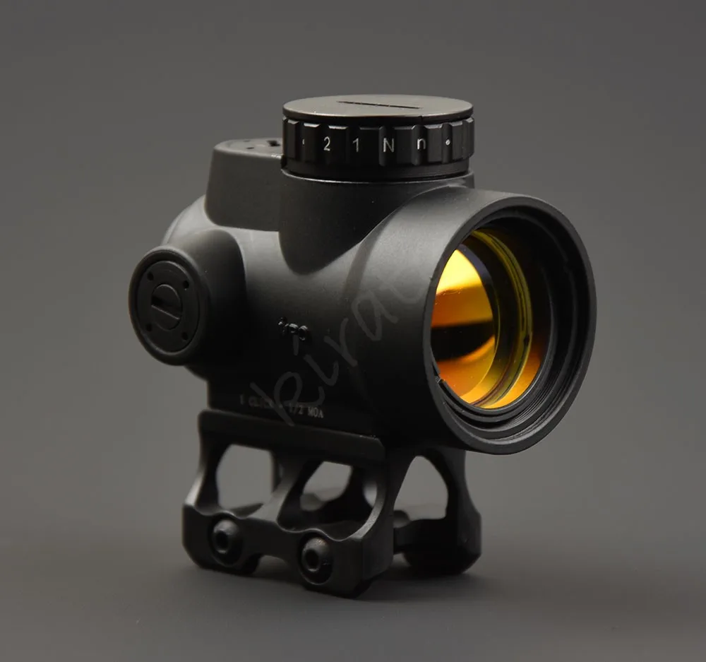 Тактический trijicon mro стиль 1x Red Dot прицел для высоких и низких Пикатинни Крепление база Охота стрельба