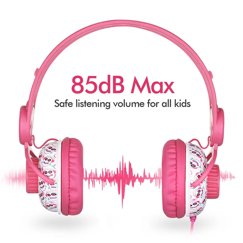 EasySMX Headphones Kids Headset Headphones 80 85dB Child Safe Volume Music Headset for Xiaomi iPhone iPad Smartphones Best Gifts