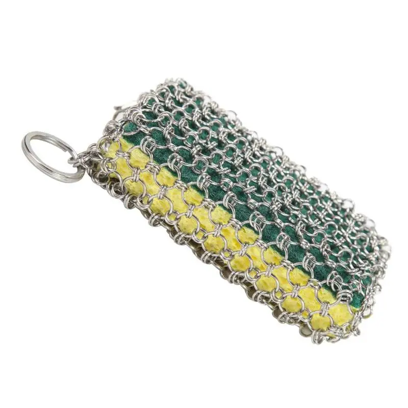 Кольцо из нержавеющей стали для мытья горшка сетка металлическая щетка форма мешка кухонные инструменты для чистки