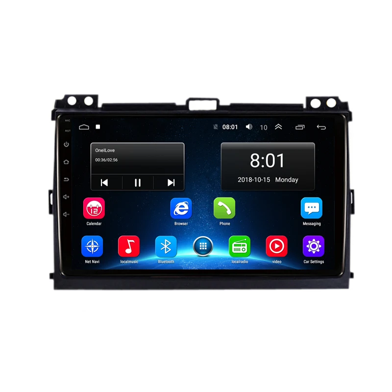 Clearance 9" 2.5D IPS Android 9.1 Car DVD Multimedia Player GPS For Toyota Prado 120 Land Cruiser 2004-2009 radio DSP Estereo navigation 13