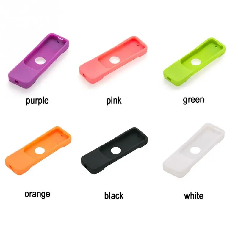 Colorful Silicone Apple TV 4 Remote Control Protective Case Cover Skin Waterproof Dust Storage Bag Organizer Household Protect images - 6