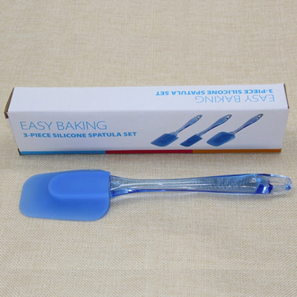 3 Pieces Silicone Spatula Set Pastry Baking Supplies Cake Spatule Patisserie Tools Bakeware Kitchen Accessories