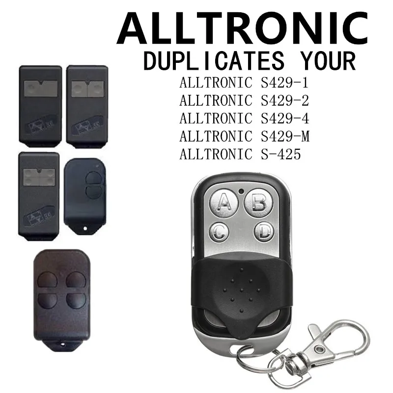 ALLTRONIC S429-1 S429-2 S429-4 S429-Mini Дверь Гаража Пульт дистанционного управления Замена клон