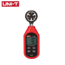 UNI-T UT363 цифровой ЖК-Анемометр Термометр ручной Ветер скорость воздуха Температура мини Термометры измеритель скорости ветра