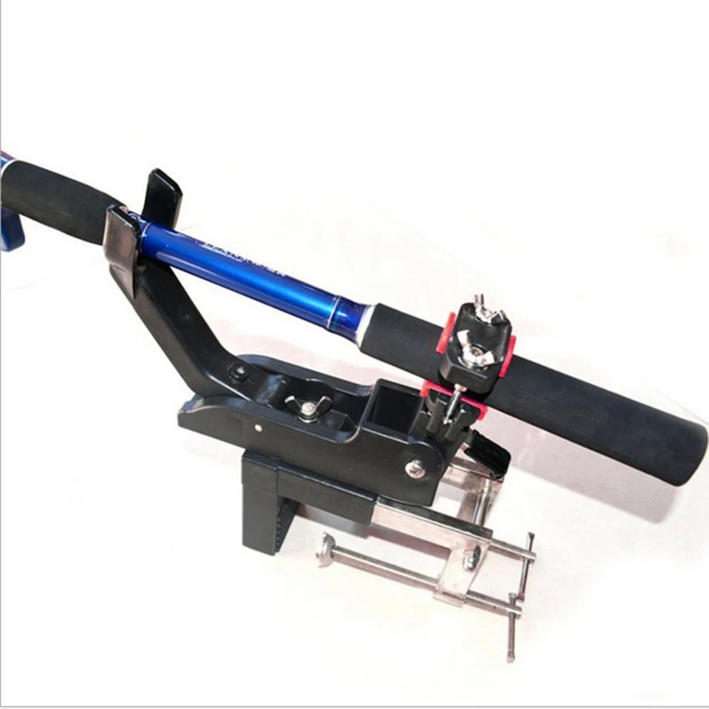

Fishing Rod Holder Nylon & Aluminum Alloy for Boat Kayak Yacht Rack Equipment , Clam on Mounting Max 12cm