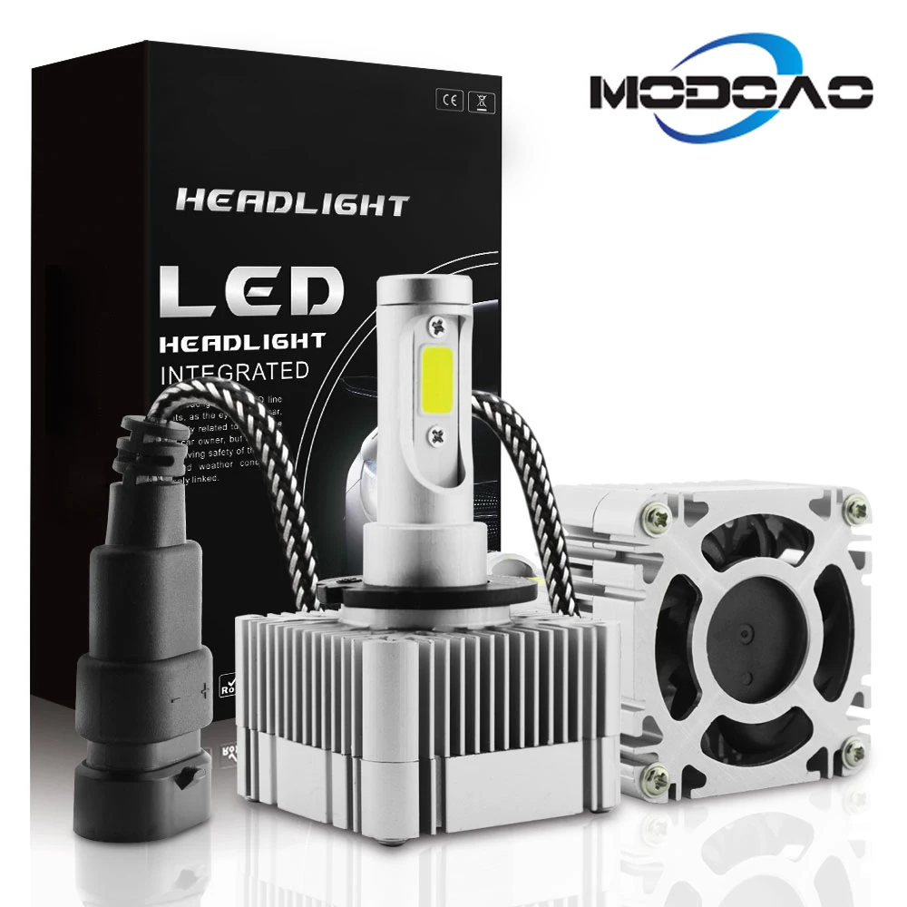 

A pair 12V LED Headlight Bulbs D1S D3S LED Headlight Kit Bulbs 6000K White Replace HID Conversion Lamps automobile lamp