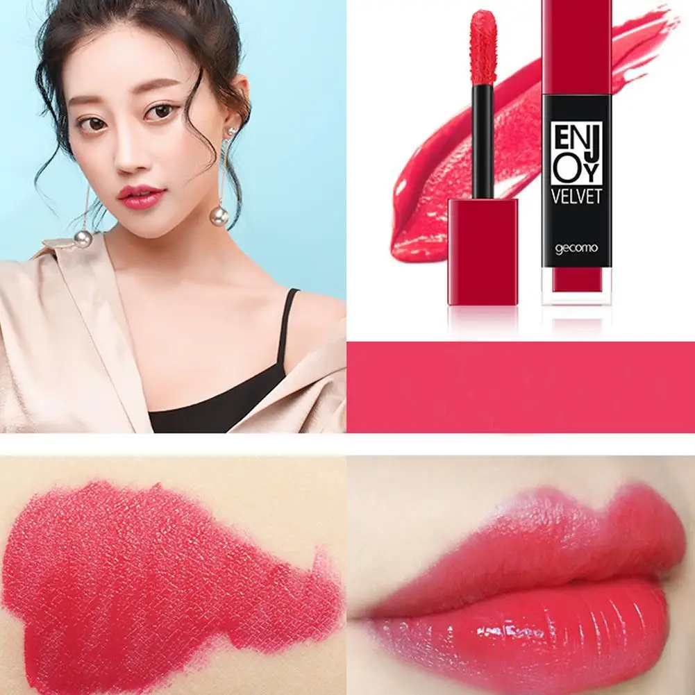 Five-Piece Lip Glaze Set(A)$ Enjoy Soft Lip Glaze Set Plum Color Moisturizing No Color Makeup Beauty