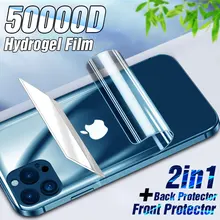 Full Cover Back Hydrogel Film on For iPhone 13 12 11 Pro Max Back Screen Protector on iPhone Xs Max X XR 6 7 8 SE 2020 Back Film