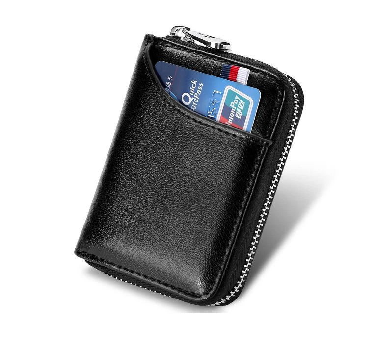 Короткий кошелек из натуральной кожи для паспорта, Rfid, многофункциональная сумка для визиток для мужчин и женщин, вместительные кошельки