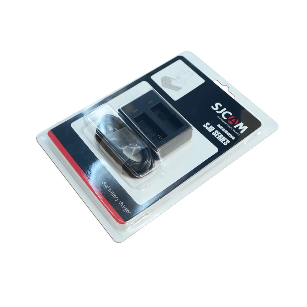 SJCAM Dual USB зарядное устройство для SJ9Strike/SJ9Max/SJ4000X 1300 мАч литий-ионный аккумулятор аксессуары для экшн-камеры