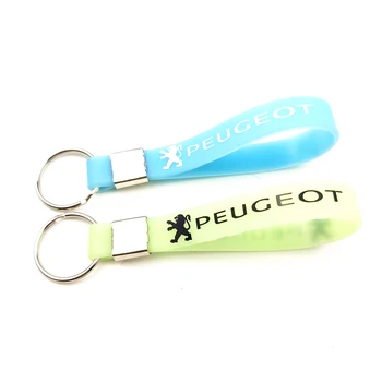 

Car sticker Luminous keychain keyring case For Peugeot 206 207 301 307 308 407 408 508 Auto Car Accessories Motorcycle