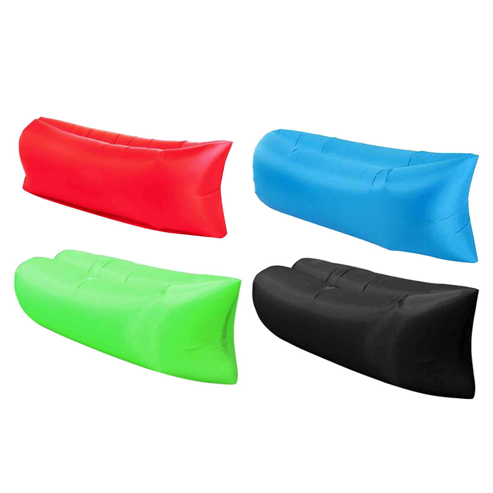 Inflatable Lounger Camping Sleeping Bag Air Sofa Bed for Indoor Outdoor Beach | Спорт и развлечения