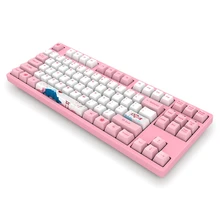 Игровая механическая клавиатура AKKO 3087, 87 клавиш, 85% PBT type-C, USB, проводная, компьютерная, программируемая, Макросъемка, Tokya Sakura pk, 600k