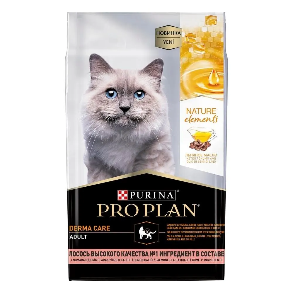 Сухой корм Pro Plan® Nature Elements для взрослых кошек с высоким содержанием лосося 7 кг |