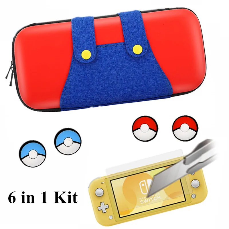 

6 in1Portable Case for Nintend Switch lite Bag NS Console Travel Hard Shell Pouch For nintendo switch Lite mini Storage NX bag