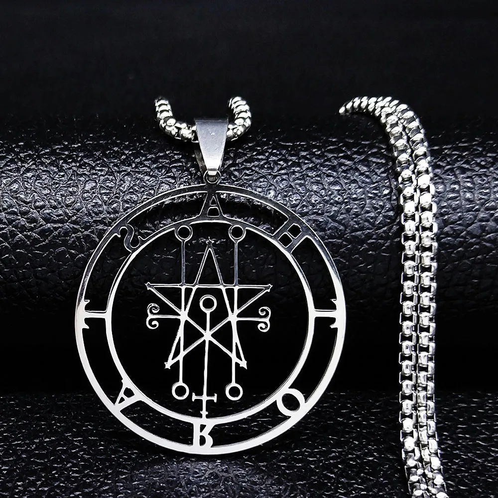 Ожерелье из нержавеющей стали Astaroth Sigil Goetia печать Соломона демона сатана сиил
