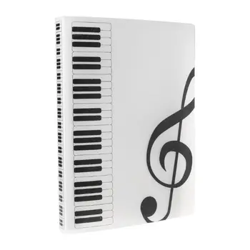 

40 Pages A4 Size Piano Music Score Sheet Document File Folder Storage Organizer XXUC