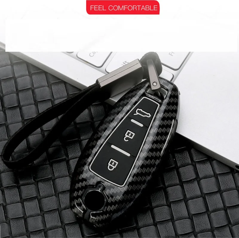 Чехол для ключей из углеродного волокна, держатель для Suzuki Vitara Swift Ignis Kizashi SX4 Baleno Ertiga S-Cross 2/3 Кнопка Smart Key