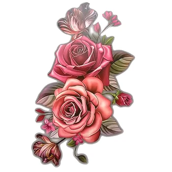 

Waterproof Tattoos 3D Butterfly Flower Fake Plant Tattoo Sticker Decal Set Temporary Tattoos for Women Body Sleeve Tattoo