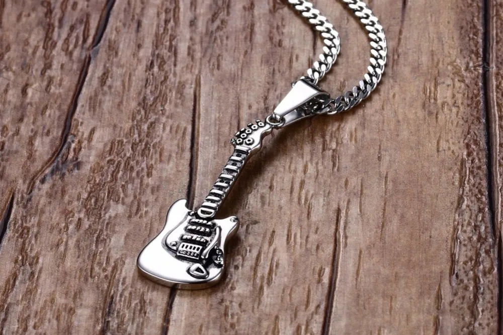 Men Guitar Pendant necklace 23