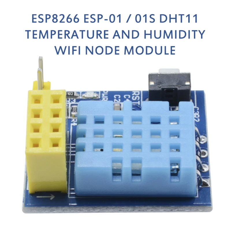 

Temperature Humidity Sensor ESP8266 ESP-01 Esp-01S DHT11 WiFi Node Sensor Module NodeMCU Without Wireless Module