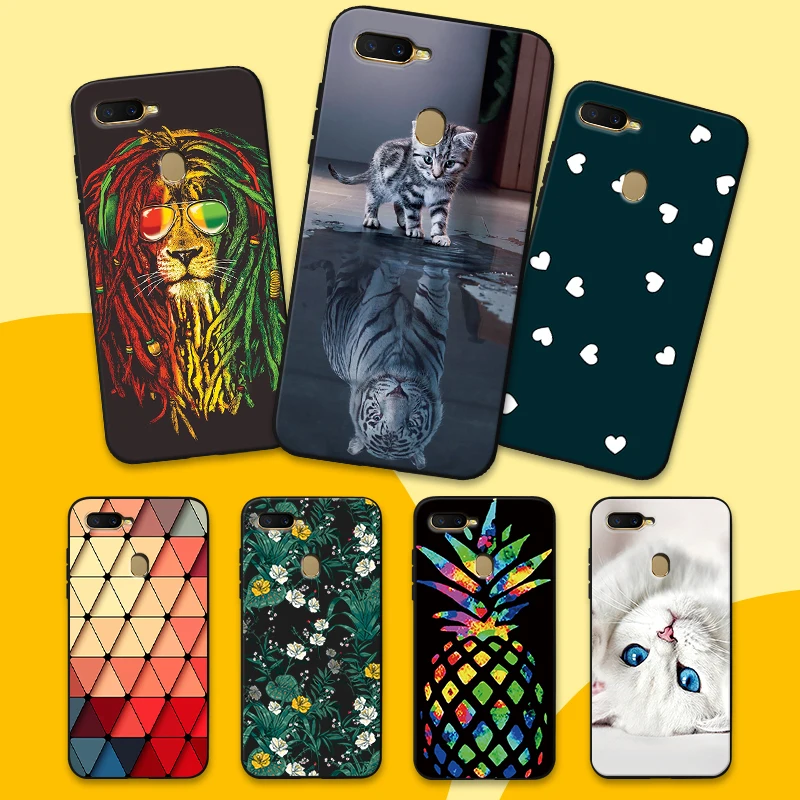 Capa for F9 F11 Gel Soft Phone Case Oppo A3S A57 A7X Cover TPU Pattern Protection Coque A7 A9 Reno2 10X Zoom Ultrathin Shell |
