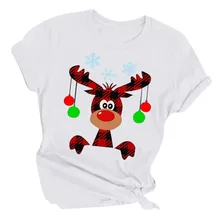 Женская рождественская футболка с буквенным принтом, круглый вырез, короткий рукав, Свободные повседневные Забавные футболки, летняя футболка, Женский пуловер